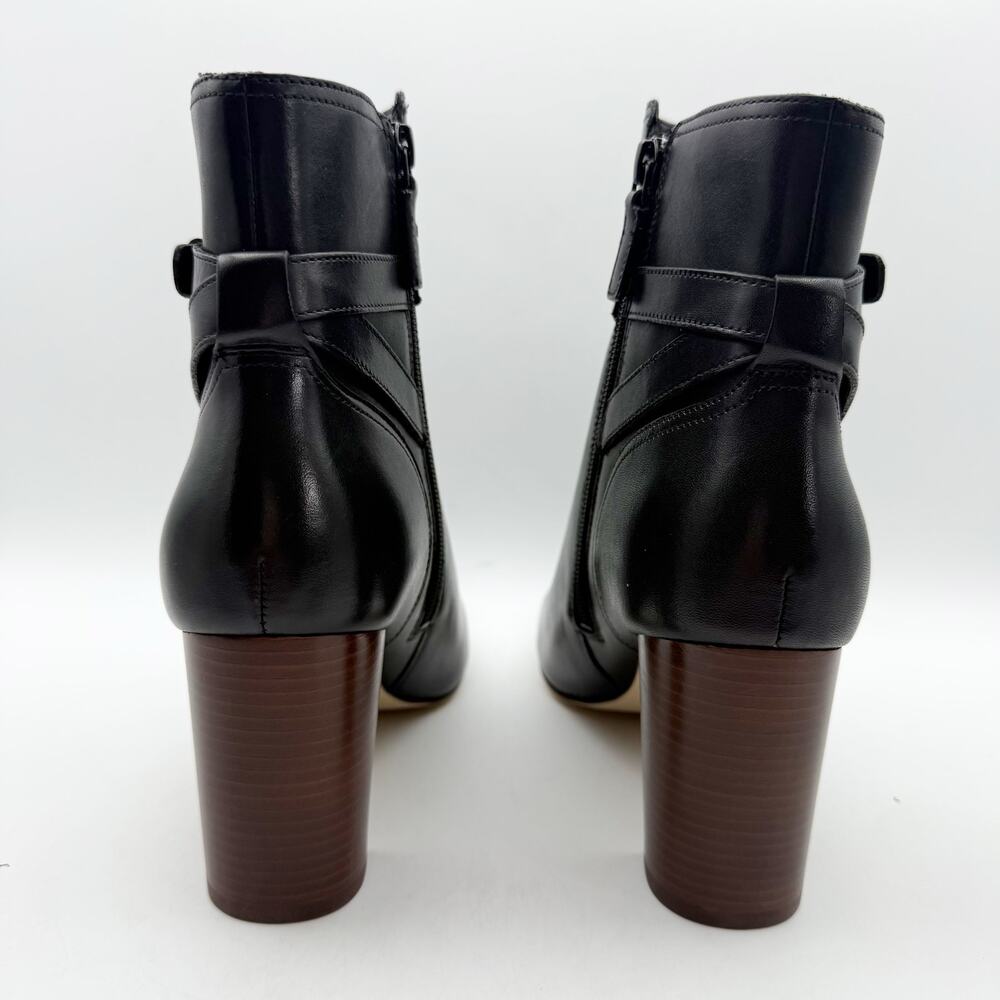 Cole Haan Womens Glendale Jodhpur Heel Ankle Booties US 9 B Black Leather NIB - Picture 10 of 13